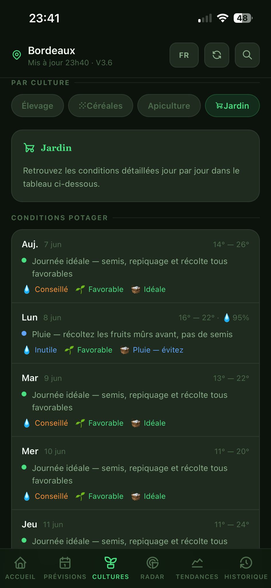 MétéoScan Pro écran 4